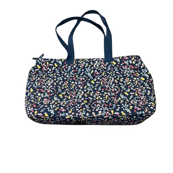 Vera Bradley XL Zippered Tote‎ Bag Padded Laptop Floral Double Pockets 22X14X7 - Picture 1 of 9